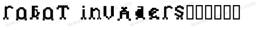 robot invaders字体转换